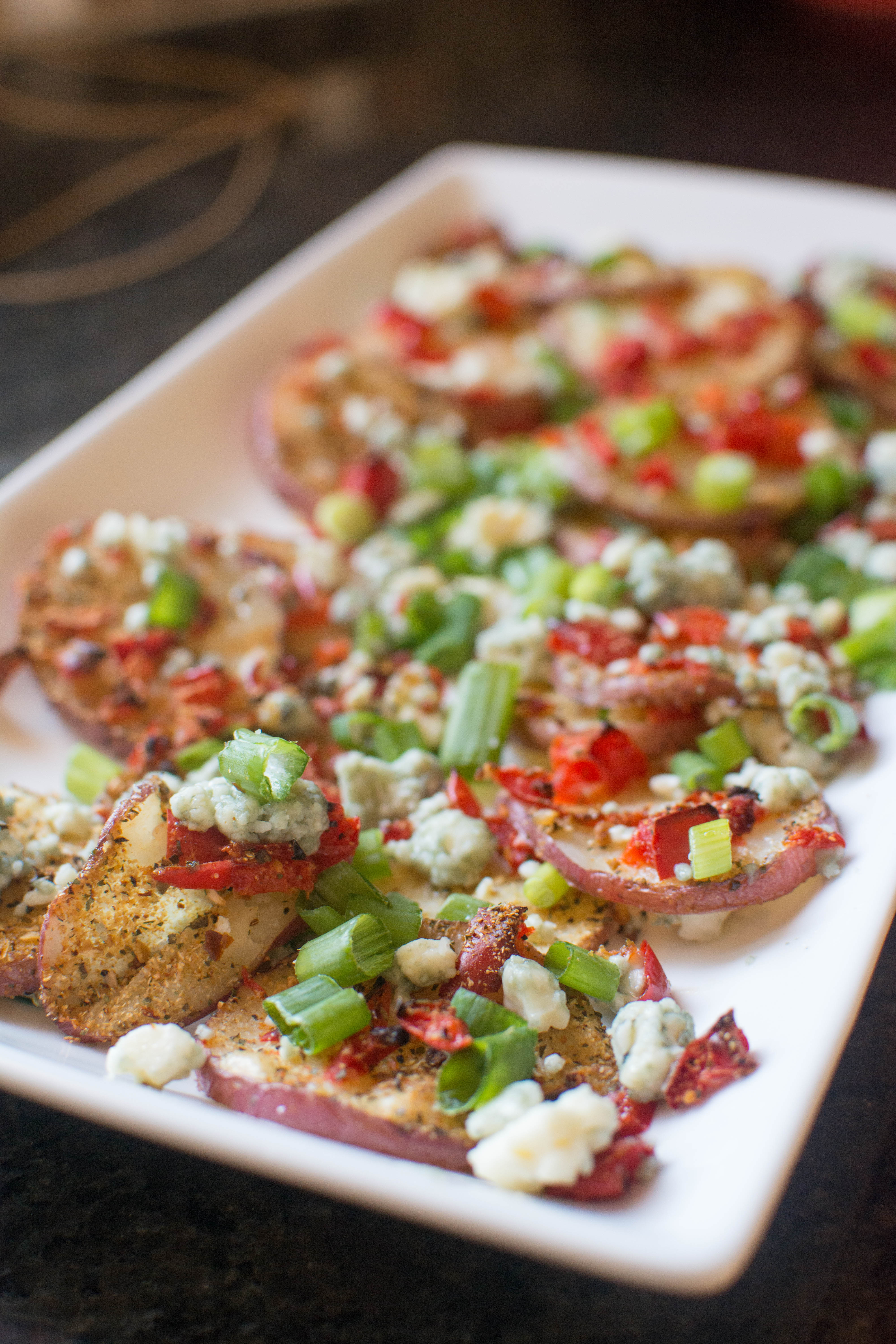 Roasted Red Potato Nachos with Blue Cheese Stirlist