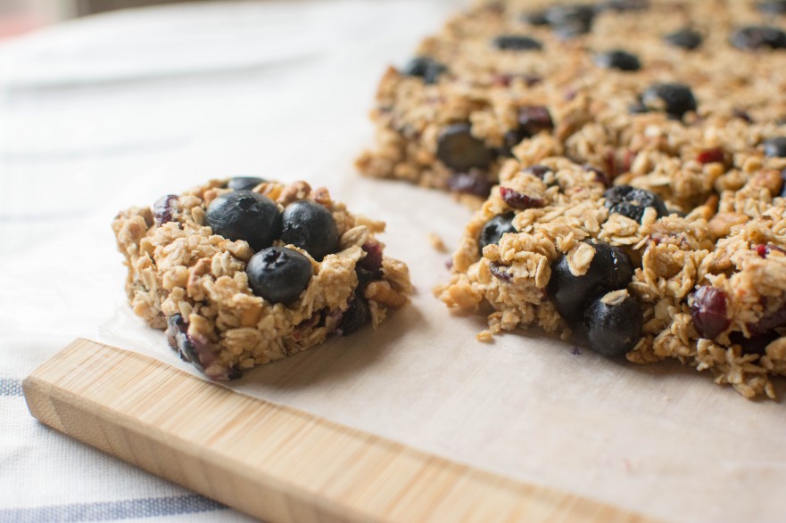 No Bake Blueberry Oatmeal Bars Stirlist