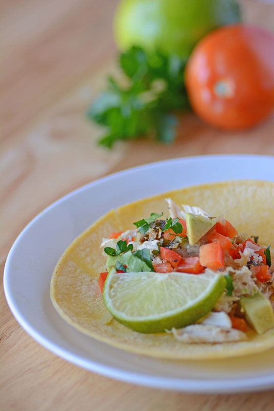 Cilantro Lime Chicken Tacos