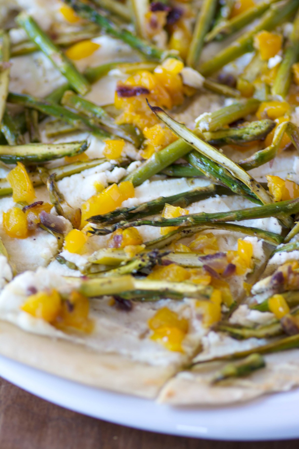 Healthy Pizza Yellow Pepper & Lemon Asparagus Stirlist
