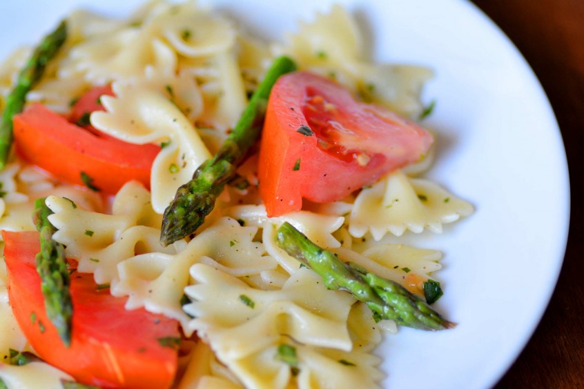 Bow Tie Pasta with Lemon Asparagus - Stirlist