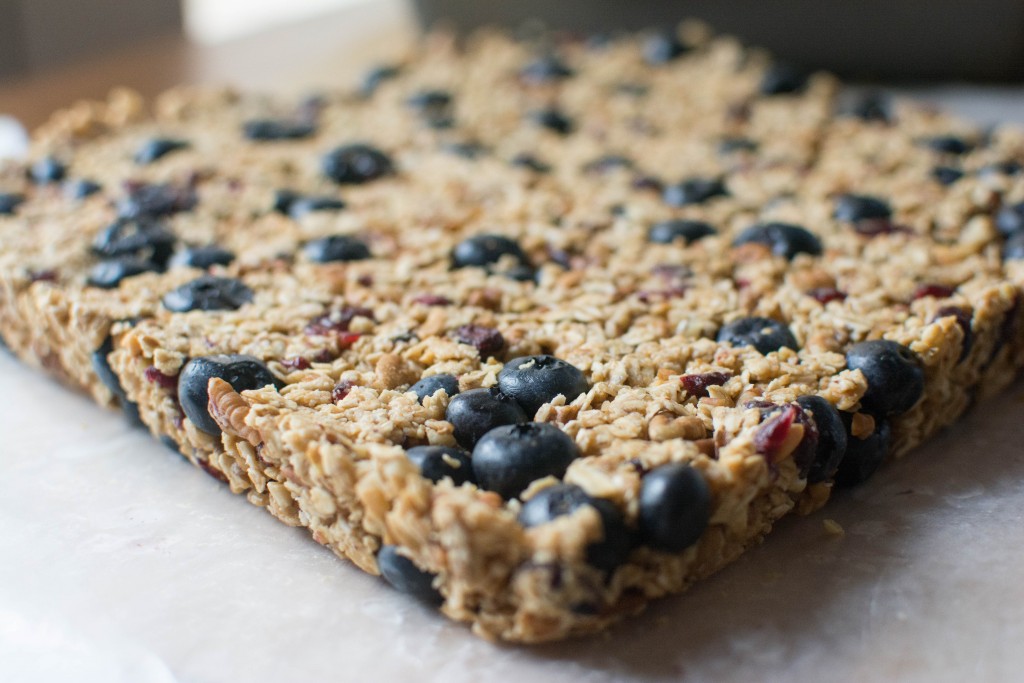 No Bake Blueberry Oatmeal Bars from Stirlist.com 