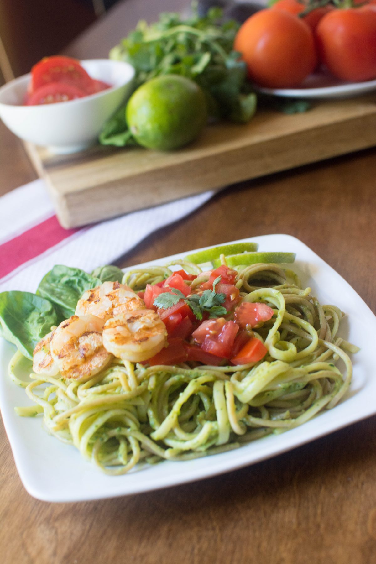 Grilled Shrimp and Avocado Pasta -10 – Stirlist