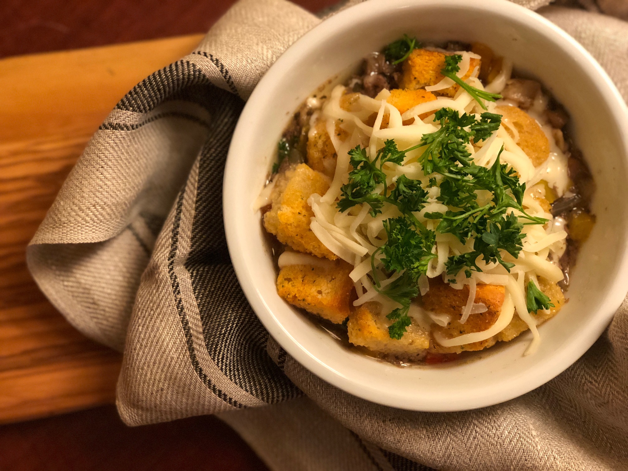 Instant Pot Philly Cheesesteak Soup