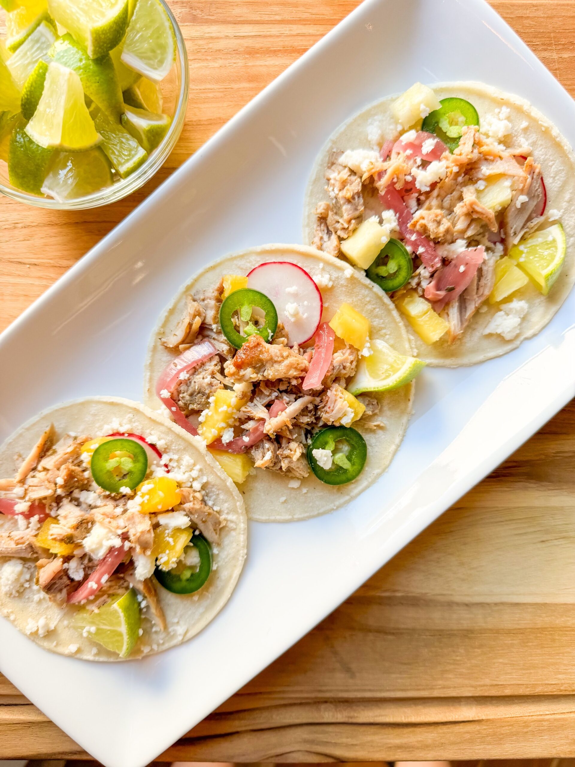 Pressure Cooker Pork Loin Street Tacos